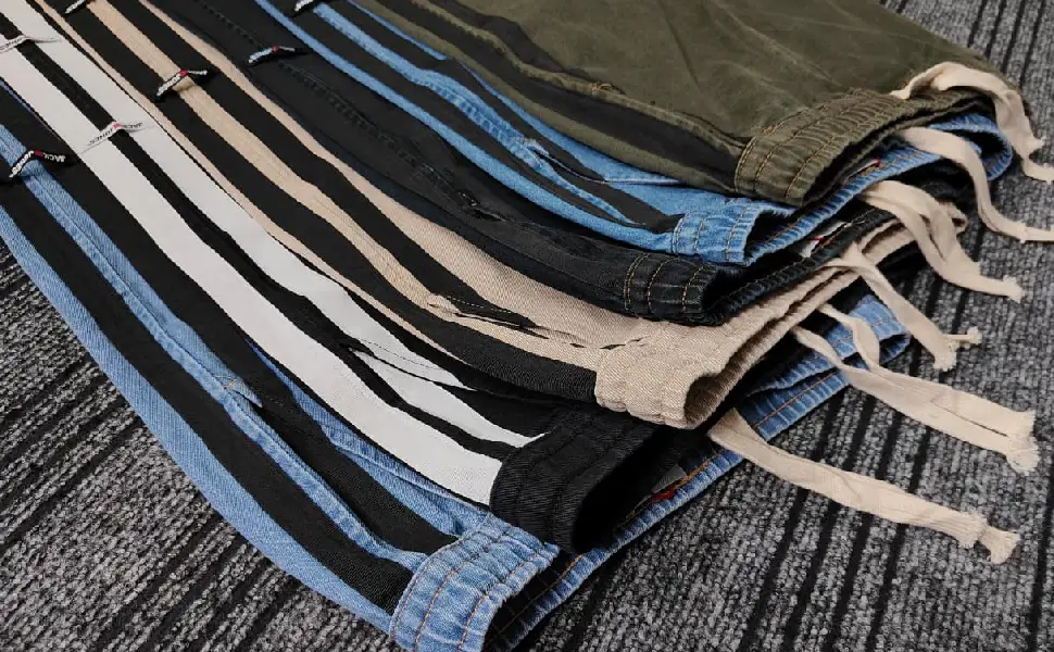Denim baggy trouser