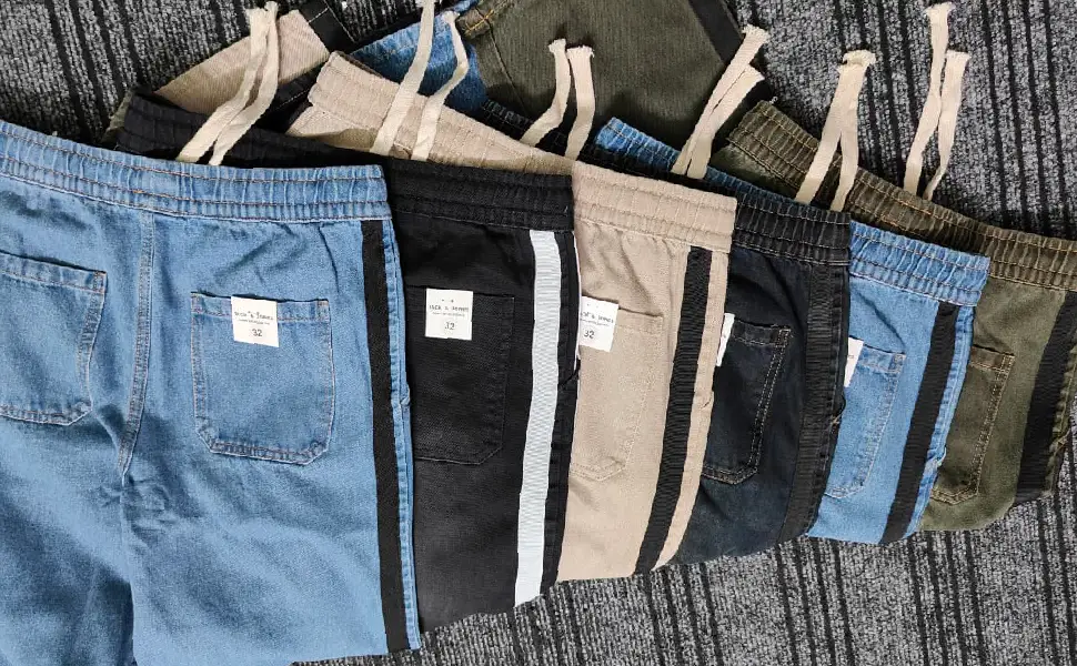 Denim baggy trouser