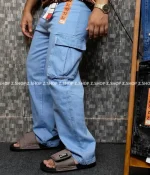 Sky blue 6 Pocket Baggy jeans Pant