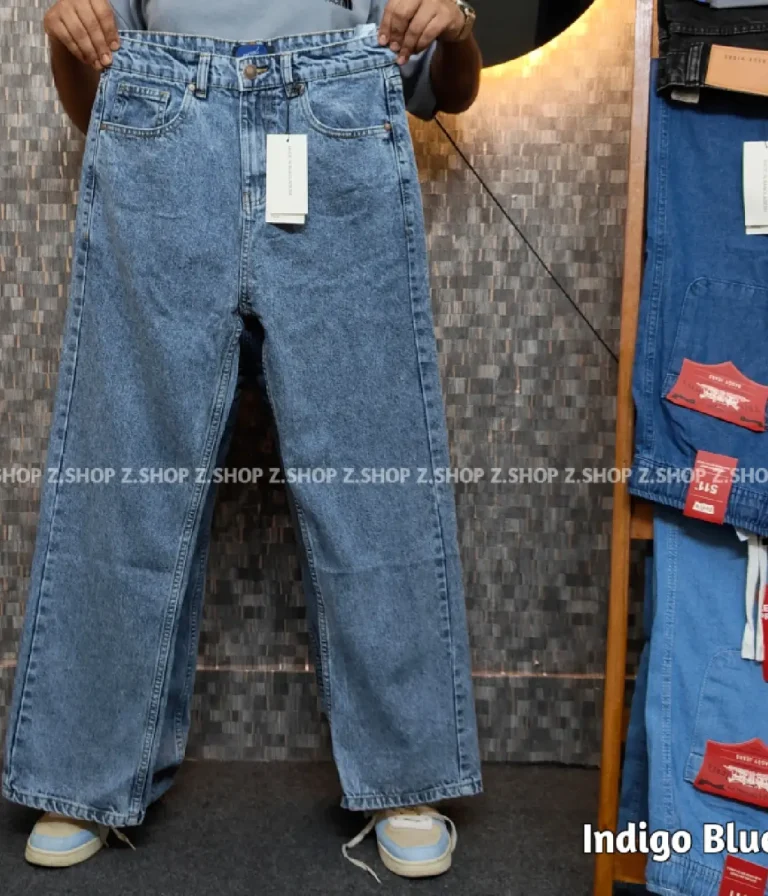 Indigo blue 4 Pocket Denim Baggy Jeans