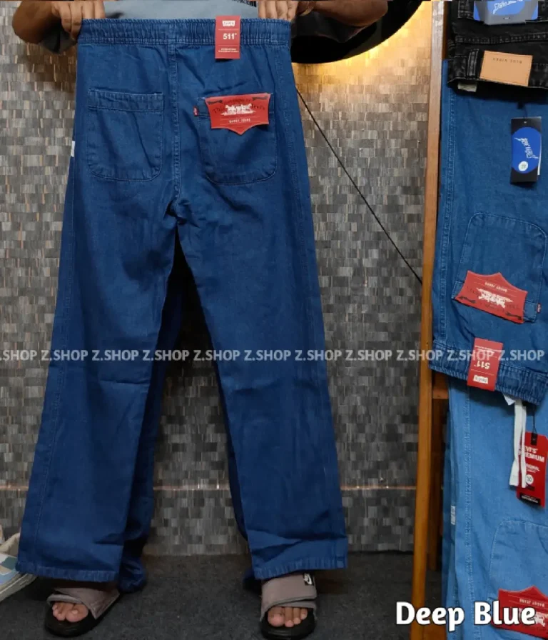 4 Pocket Denim Trouser deep blue