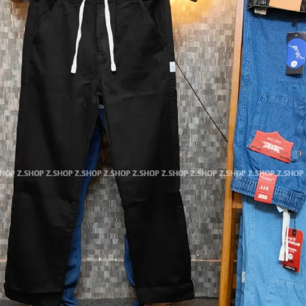 4 Pocket Denim Trouser Black
