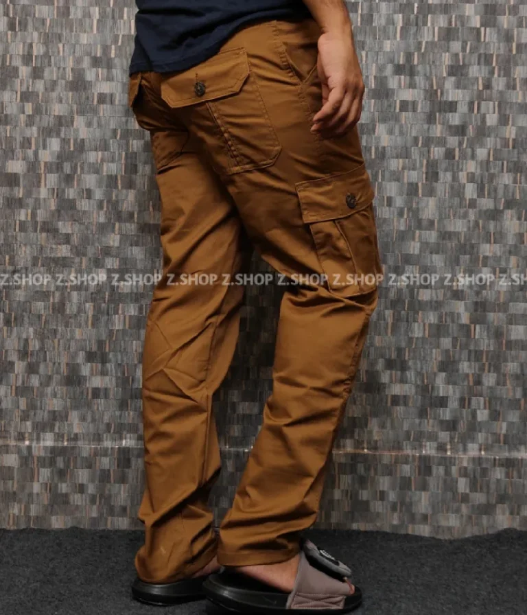 Khaki 6 Pocket Gabardine Pant
