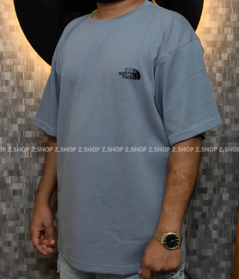 Gray Oversized Drop Shoulder T-Shirt