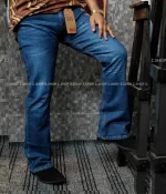 Premium bootcut jeans mid blue
