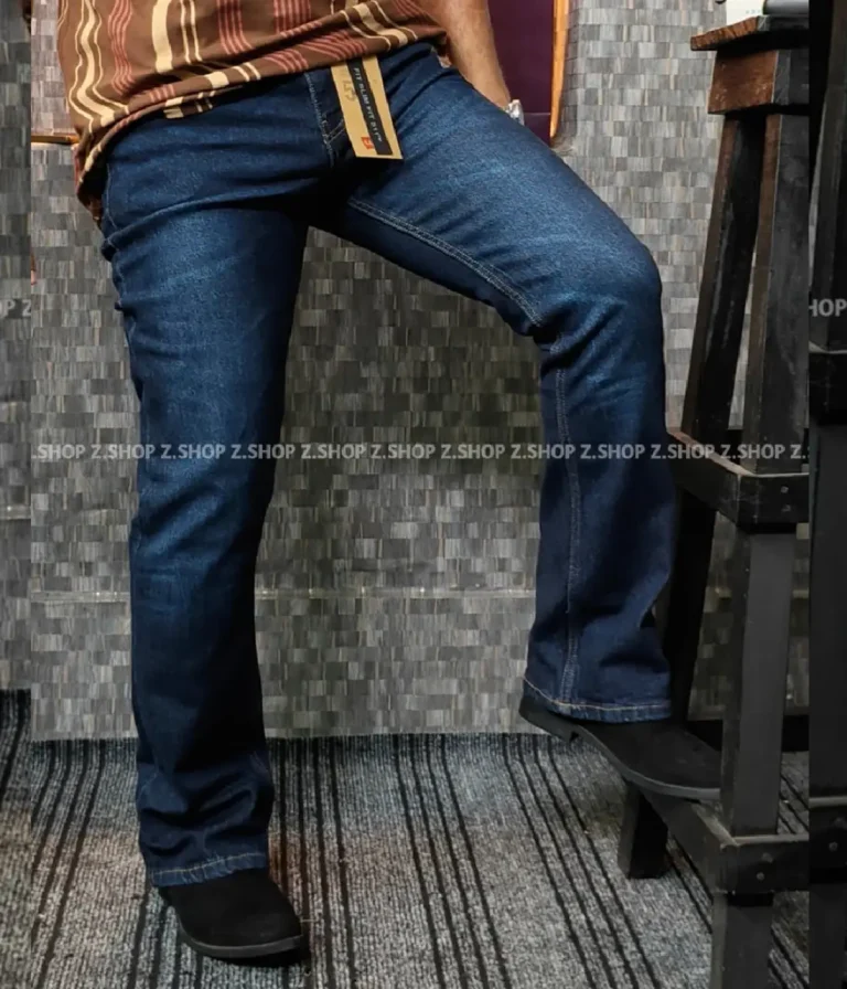 Premium bootcut jeans deep blue