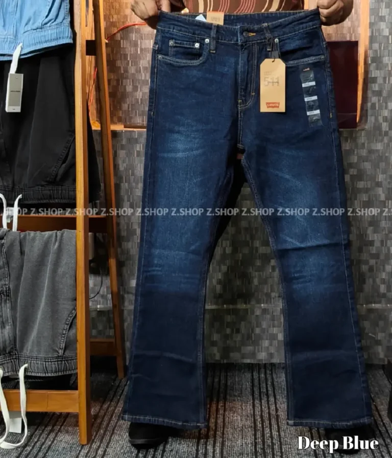 Premium bootcut jeans deep blue