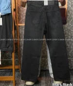 Black wash 4 Pocket Denim Baggy Jeans