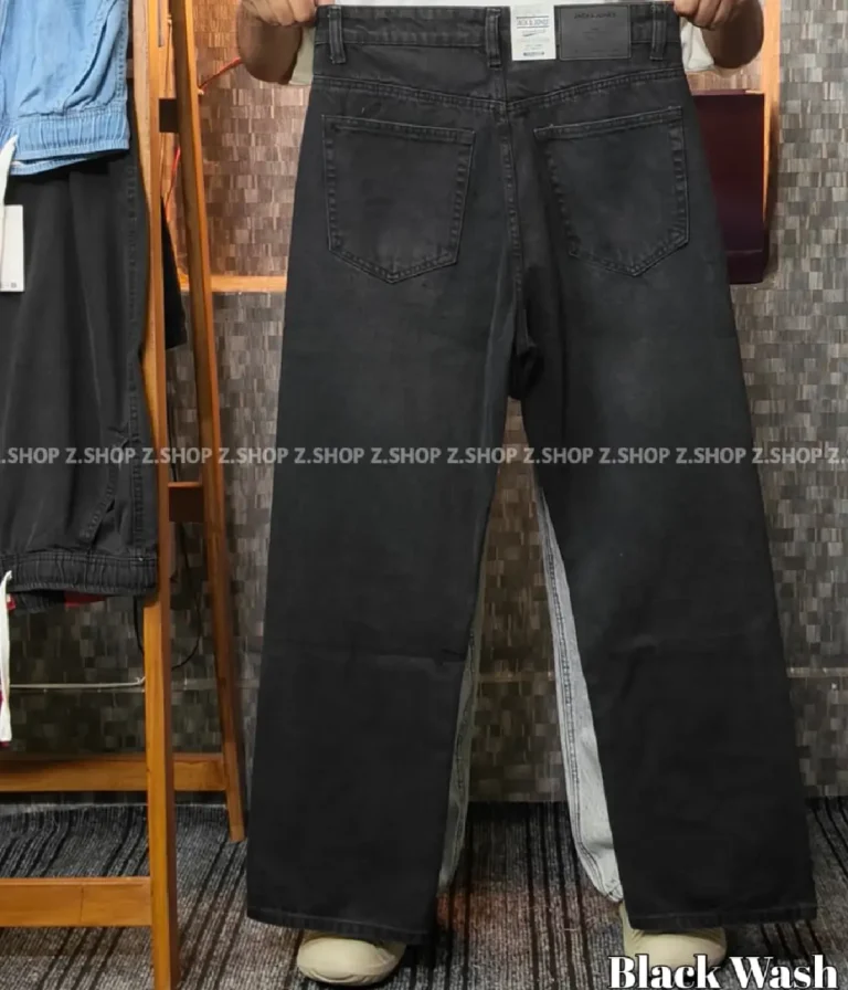 Black wash 4 Pocket Denim Baggy Jeans