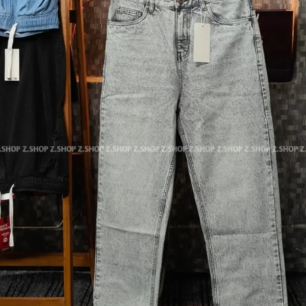 Stonewash 4 Pocket Denim Baggy Jeans