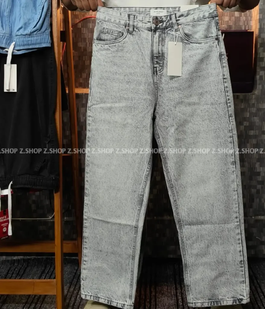 Stonewash 4 Pocket Denim Baggy Jeans