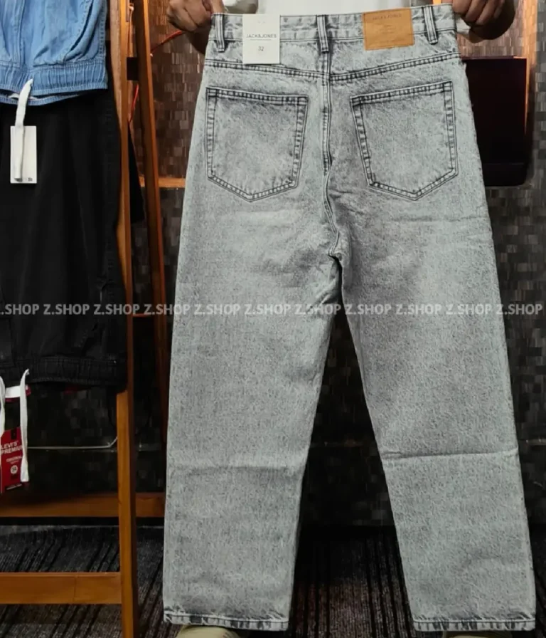 Stonewash 4 Pocket Denim Baggy Jeans