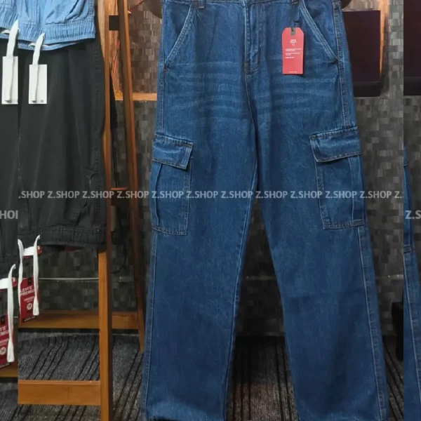 Deep Blue 6 Pocket Baggy jeans Pant