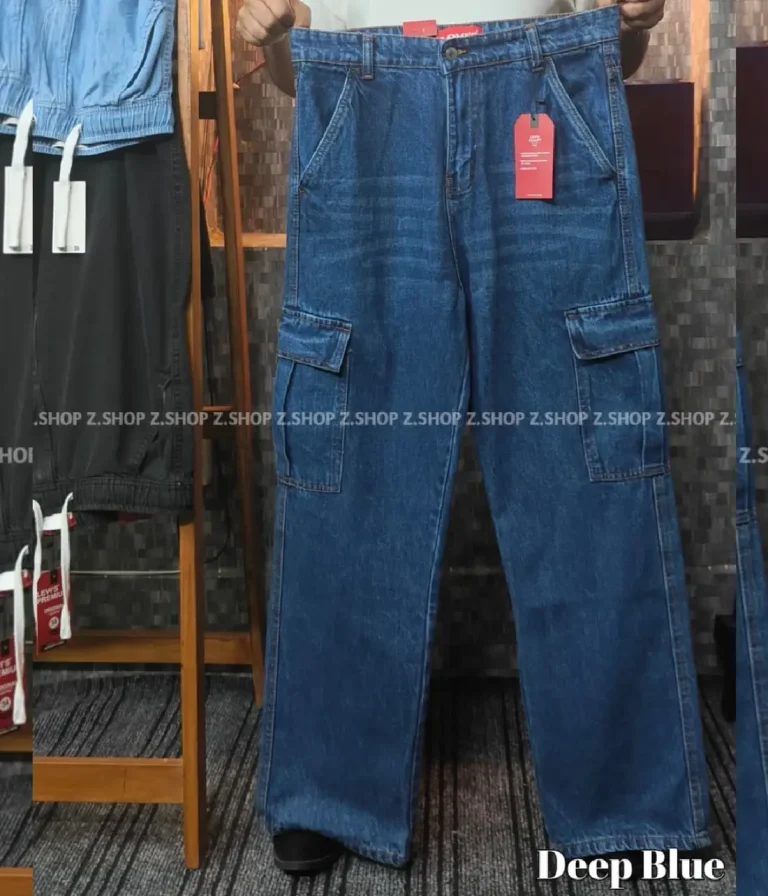 Deep Blue 6 Pocket Baggy jeans Pant