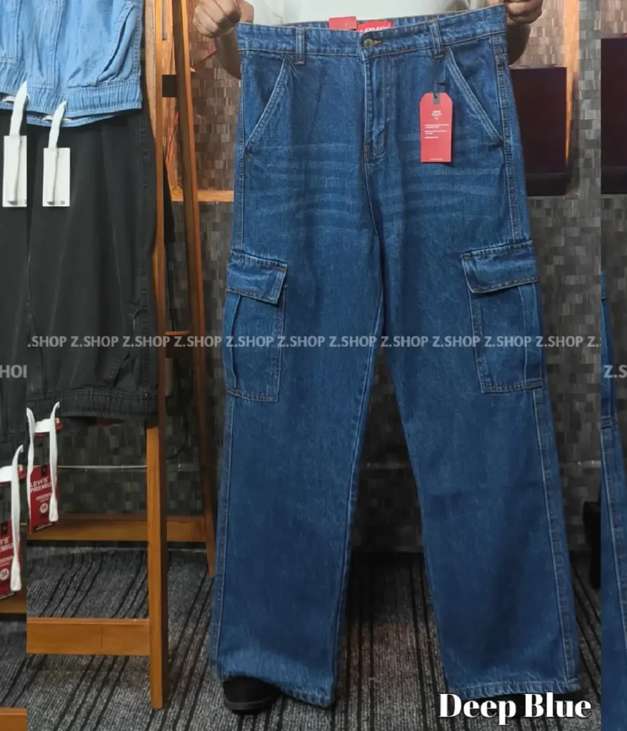 Deep Blue 6 Pocket Baggy jeans Pant