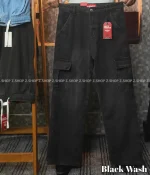 Black 6 Pocket Baggy jeans Pant