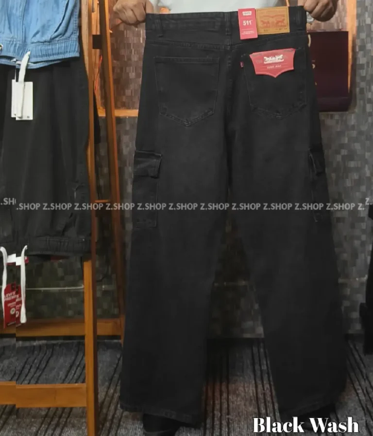 Black 6 Pocket Baggy jeans Pant