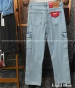 Light Blue 6 Pocket Baggy jeans Pant