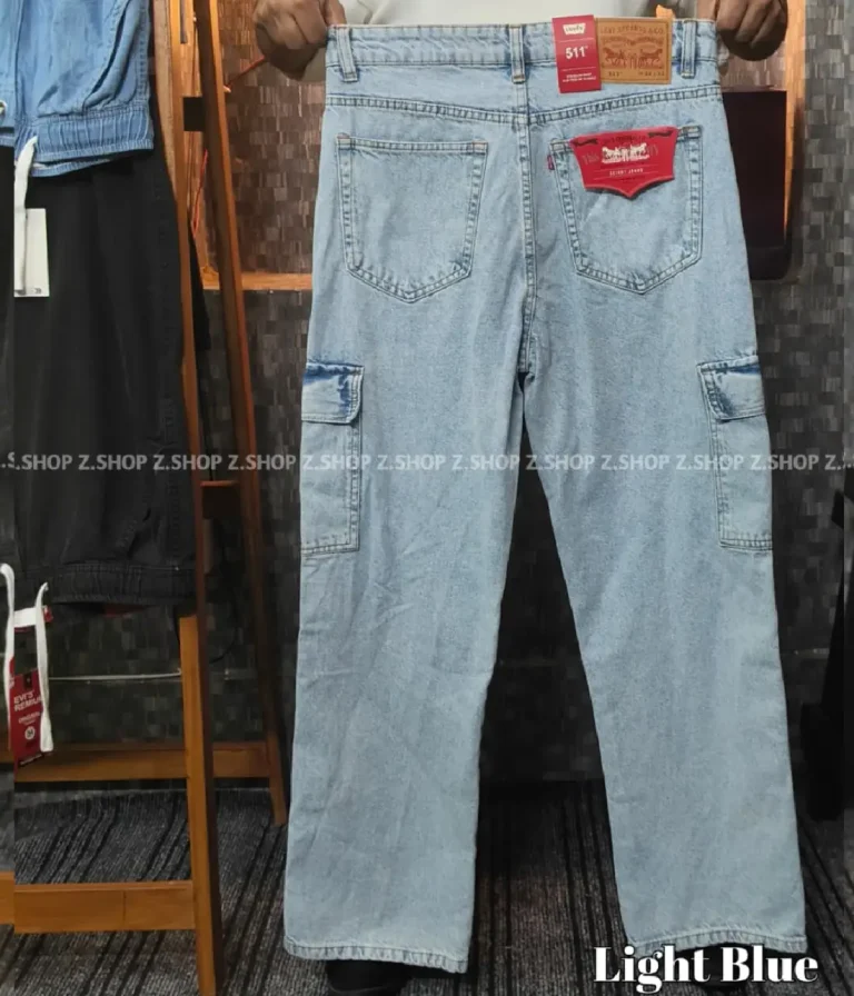 Light Blue 6 Pocket Baggy jeans Pant