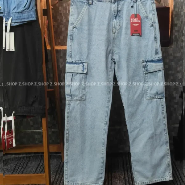 Light Blue 6 Pocket Baggy jeans Pant