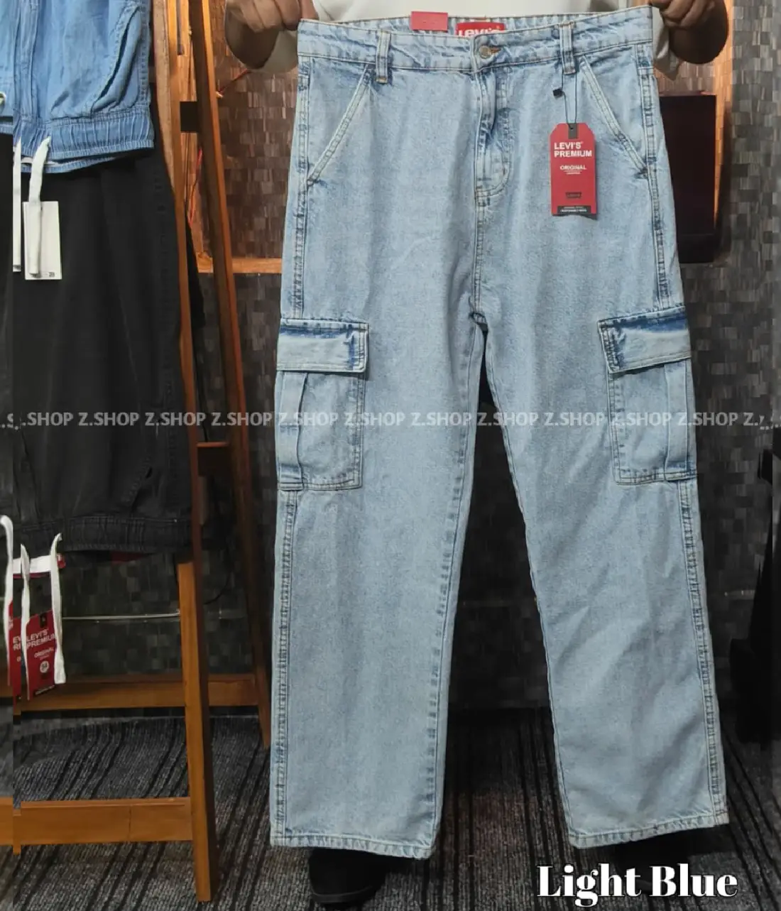 4 - 2026-04-22T125709.009 Light Blue 6 Pocket Baggy jeans Pant