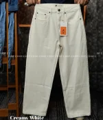 white 4 Pocket Denim Baggy Jeans