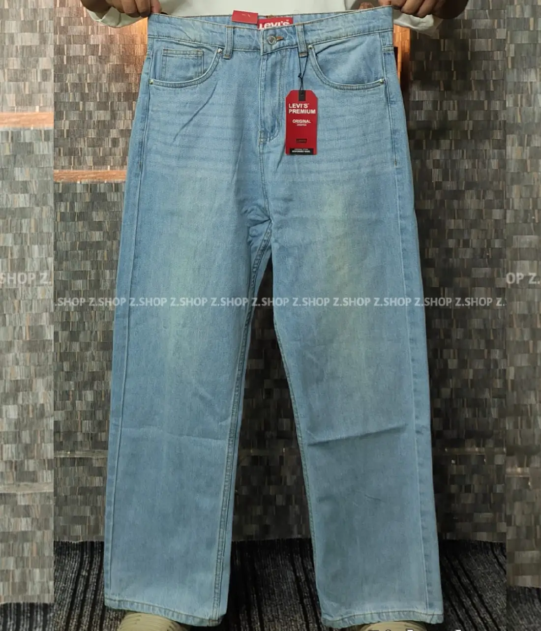 light blue 4 Pocket Denim Baggy Jeans