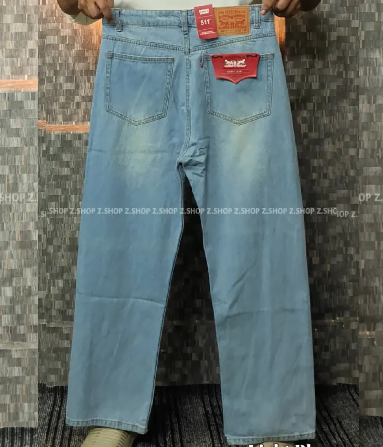 light blue 4 Pocket Denim Baggy Jeans