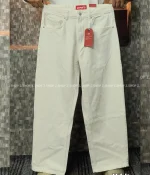 white 4 Pocket Denim Baggy Jeans