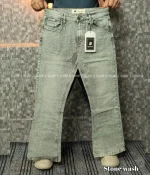 Bootcut stone wash