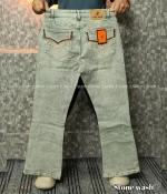 Bootcut stone wash