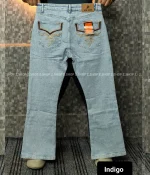 Bootcut indigo blue