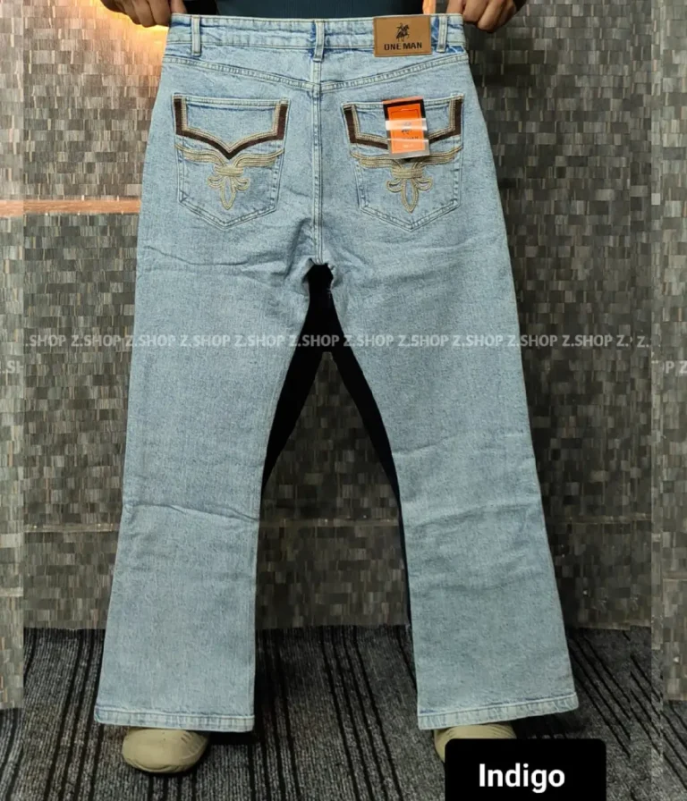 Bootcut indigo blue