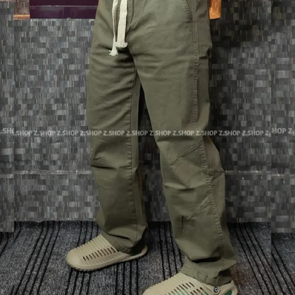4 pocket gabardine trouser Olive