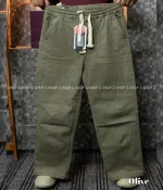 4 pocket gabardine trouser Olive