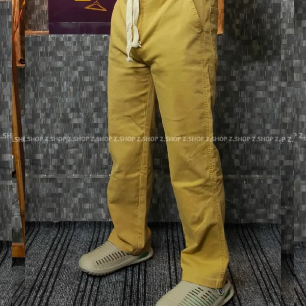 4 pocket gabardine trouser Khaki