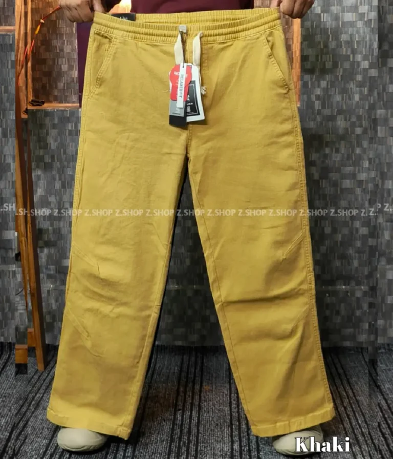 4 pocket gabardine trouser Khaki