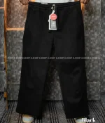 4 pocket gabardine trouser black