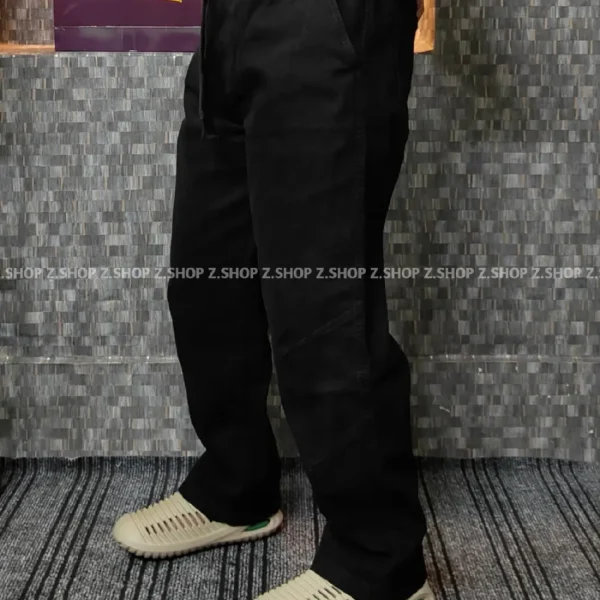 4 pocket gabardine trouser black