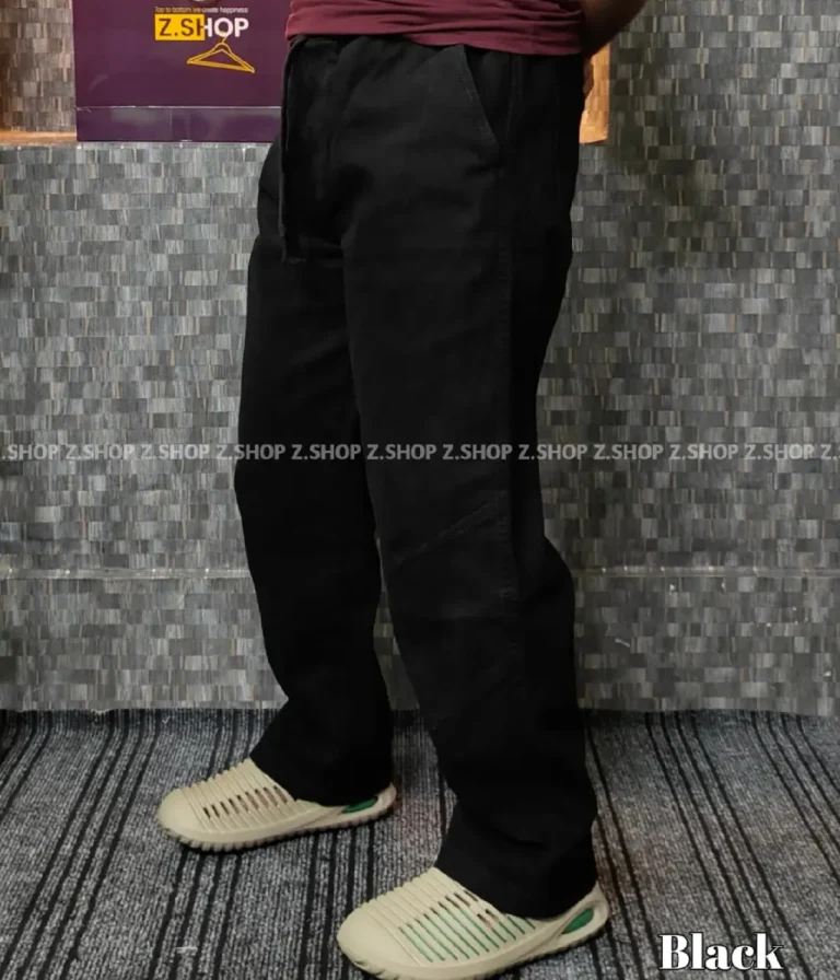 4 pocket gabardine trouser black