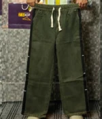 Denim baggy trouser Olive