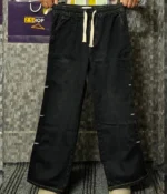 Denim baggy trouser black