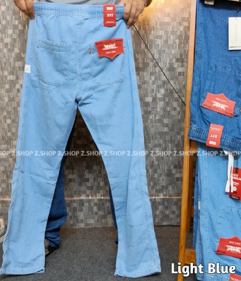 4 Pocket Denim Trouser Light blue