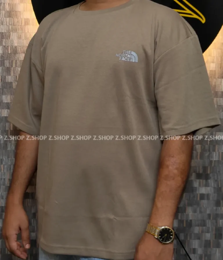 Light Brown Oversized Drop Shoulder T-Shirt