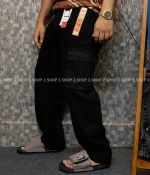 Black 6 Pocket Baggy jeans Pant