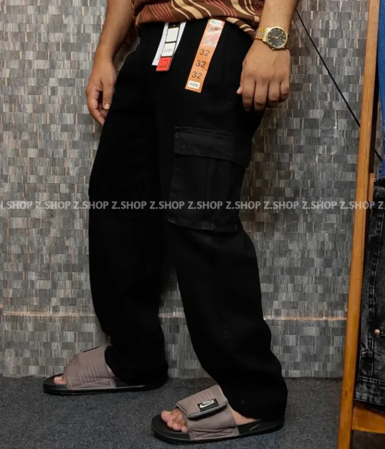 Black 6 Pocket Baggy jeans Pant