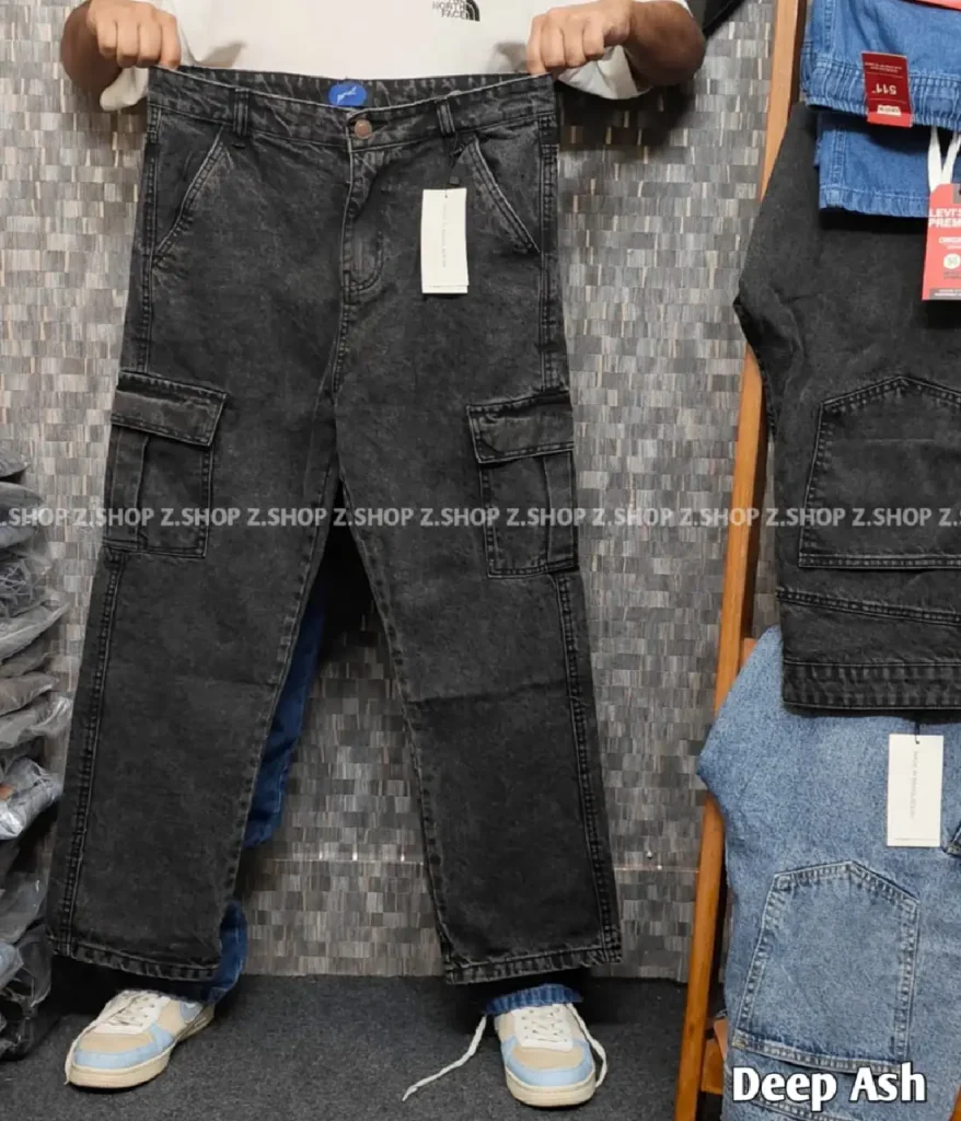 Deep Ash 6 Pocket Semi Baggy jeans Pant