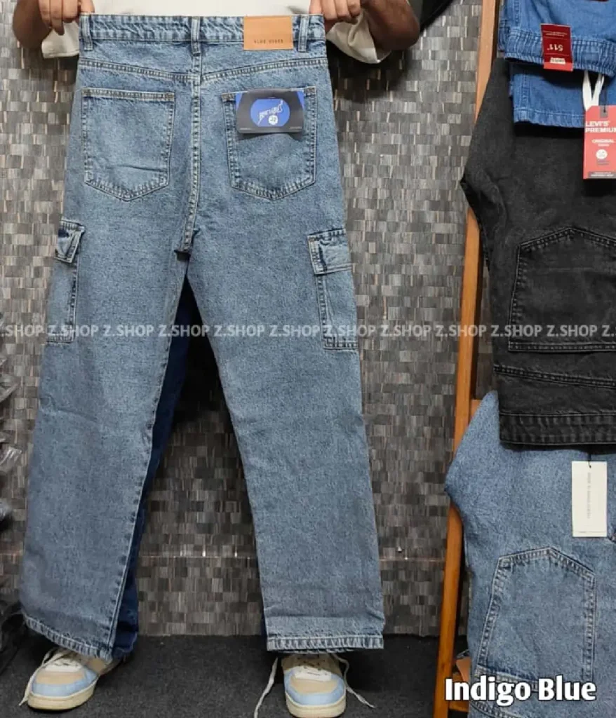 Indigo Blue 6 Pocket Semi Baggy jeans Pant