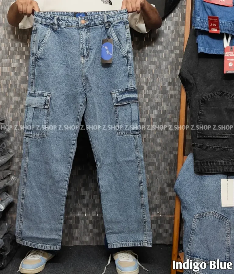 Indigo Blue 6 Pocket Semi Baggy jeans Pant