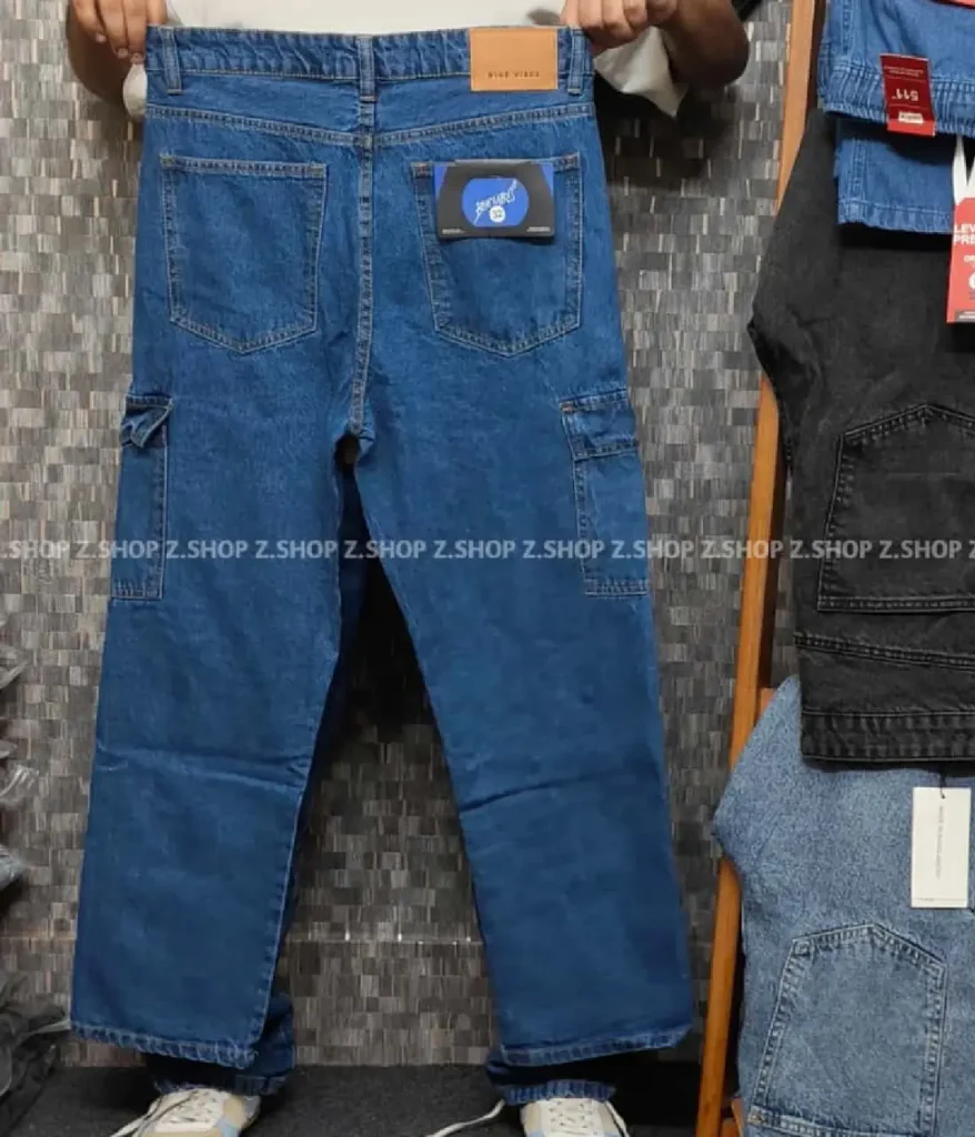 Deep Blue 6 Pocket Semi Baggy jeans Pant